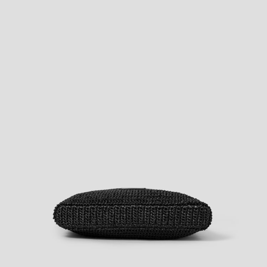 JUUN.J Raffia Shoulder Bag – Black