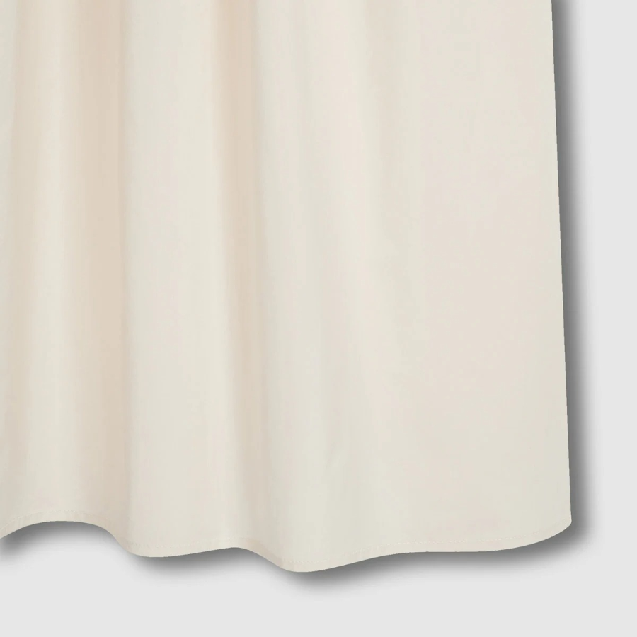 JAJU Cotton Shirt String Short-Sleeve Dress – Ivory