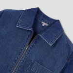 JAJU Light Denim Short Sleeve Dress – Blue