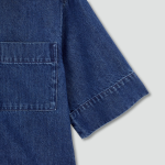 JAJU Light Denim Short Sleeve Dress – Blue