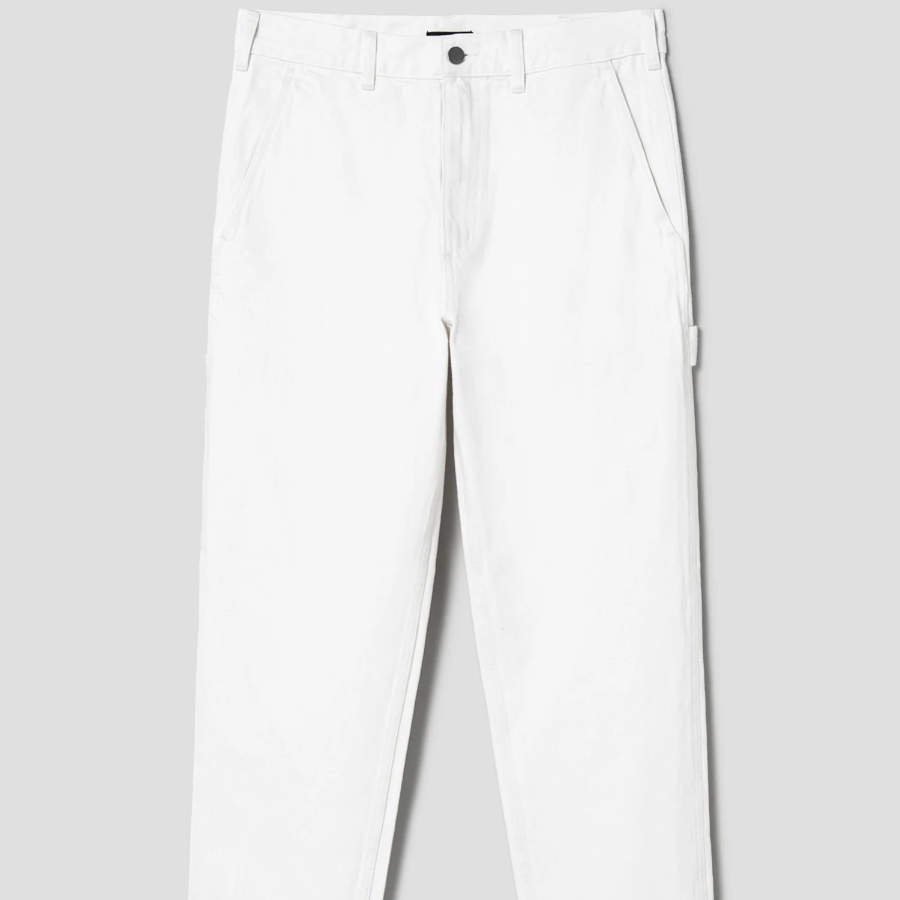 Theory Men Twill Denim Carpenter Jeans - Soft White
