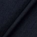 JAJU Collar Denim Half-Sleeve Dress – Navy