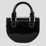 JUUN.J Half Moon Leather Chain Mini Bag – Black
