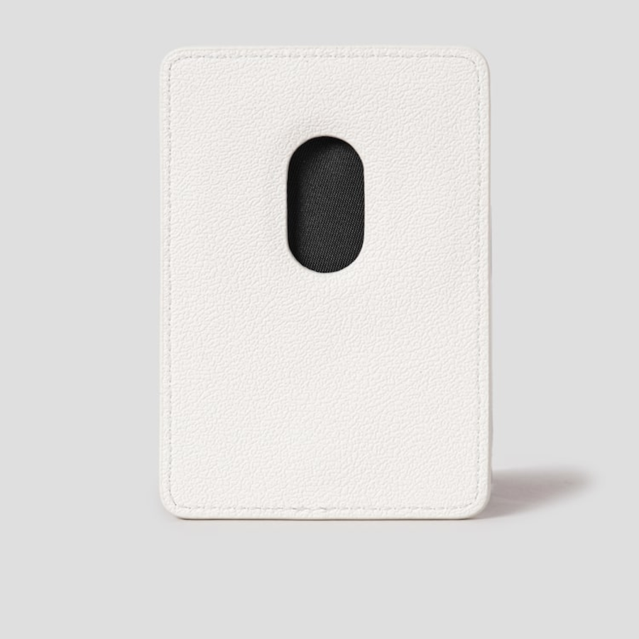 JUUN.J Leather Magnetic MA-1 Pocket Wallet – Ivory