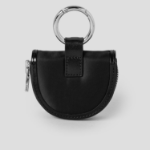 JUUN.J [Seongsu Edition] Unisex Half-Moon Nylon Mini Wallet – Black