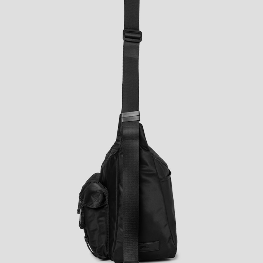 JUUN.J Nylon Pocket Crossbody Bag – Black