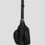 JUUN.J Nylon Pocket Crossbody Bag – Black