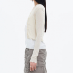 8 seconds Sheer Jersey Cardigan — Ivory