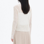 8 seconds V-neck Texture Cardigan — Ivory