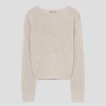 8 seconds Linen Blend V-neck Cardigan — Beige