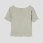 8 seconds Square Neck Crop Pullover — Light Green