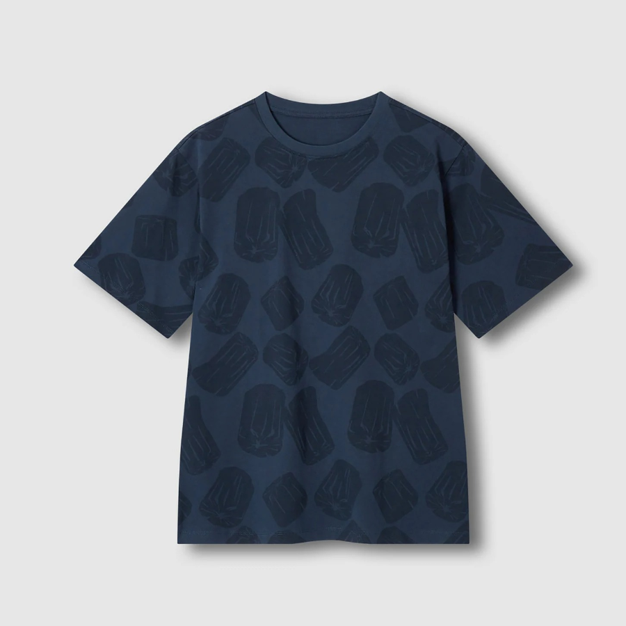 JAJU Unisex Cotton Short Sleeve T-Shirt – Navy