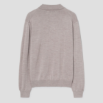 Maison Kitsune Men Bold Fox Head Patch Polo Jumper - Marble