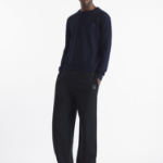 Maison Kitsune Men Tonal Fox Head Patch Regular Jumper - Ink Blue