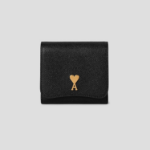 ami (Unisex) Paris Paris Compact Wallet – Black