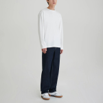 JAJU Men’s Smart Cotton Long Sleeve T-Shirt – White
