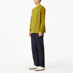 JAJU Unisex Casual Long Sleeve T-Shirt – Olive