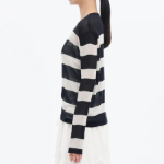 8 seconds Textured Long Sleeve Pullover — Beige