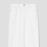 8 seconds Pigment Washing Long Skirt — White