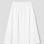 8 seconds Cotton Long Full Skirt — White