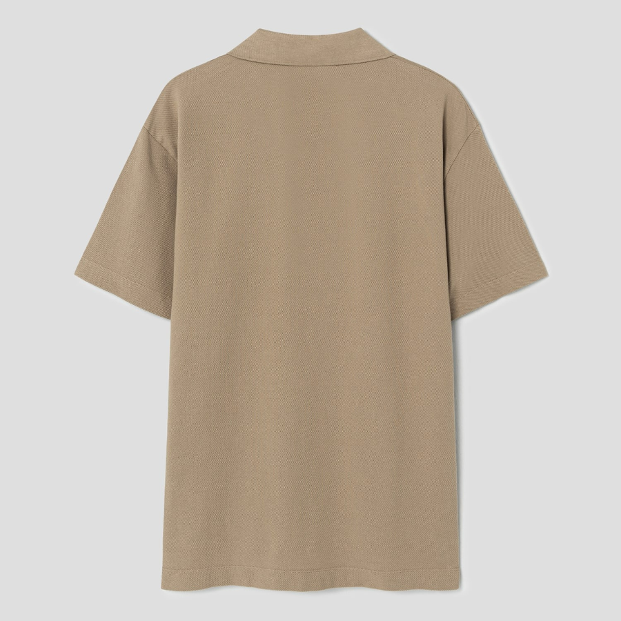 Maison Kitsune Men Bold Fox Head Patch Comfort Polo - Cardamon