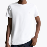 TOMMY HILFIGER [Official Headquarters] Slim Stretch Short Sleeve T-Shirt (T12F6TPO04CMT1YBR)