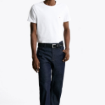 TOMMY HILFIGER [Official Headquarters] Slim Stretch Short Sleeve T-Shirt (T12F6TPO04CMT1YBR)