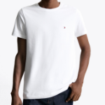 TOMMY HILFIGER [Official Headquarters] Slim Stretch Short Sleeve T-Shirt (T12F6TPO04CMT1YBR)