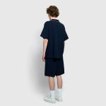 JAJU 60-Count Cotton 5-Part Pajama Set – Navy