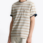 TOMMY HILFIGER [Official Headquarters] Stripe Pocket T-Shirt (T12F1TPO110MT10FA)