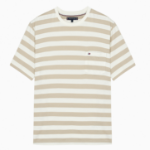 TOMMY HILFIGER [Official Headquarters] Stripe Pocket T-Shirt (T12F1TPO110MT10FA)
