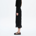 8 seconds Strap Layered Skirt - Black