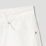 8 seconds White Long Denim Skirt - Ivory