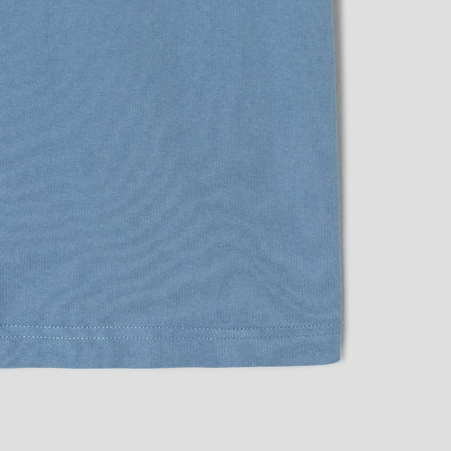 Maison Kitsune Men Crafted Profile Fox Comfort Tee - Zinc Grey