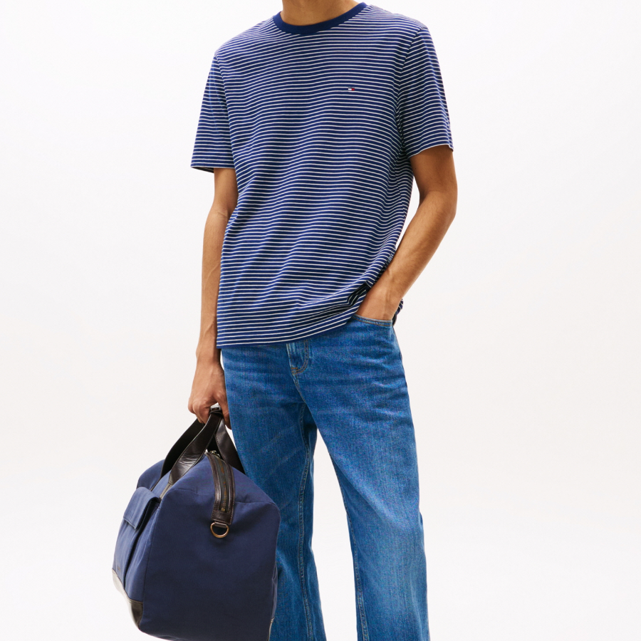 TOMMY HILFIGER [Official Headquarters] Seasonal Solid T-Shirt (T12F3TPO200MT10A5)