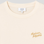 Maison Kitsune Men Maison Kitsune Handwriting Embroidery Oversize Tee - Alabaster