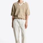 TOMMY HILFIGER [Official Headquarters] Stripe Structure Polo Knit (T12F1KPN240MT2RBT)
