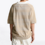 TOMMY HILFIGER [Official Headquarters] Stripe Structure Polo Knit (T12F1KPN240MT2RBT)