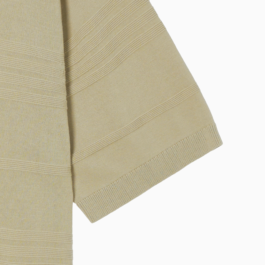 TOMMY HILFIGER [Official Headquarters] Stripe Structure Polo Knit (T12F1KPN240MT2RBT)