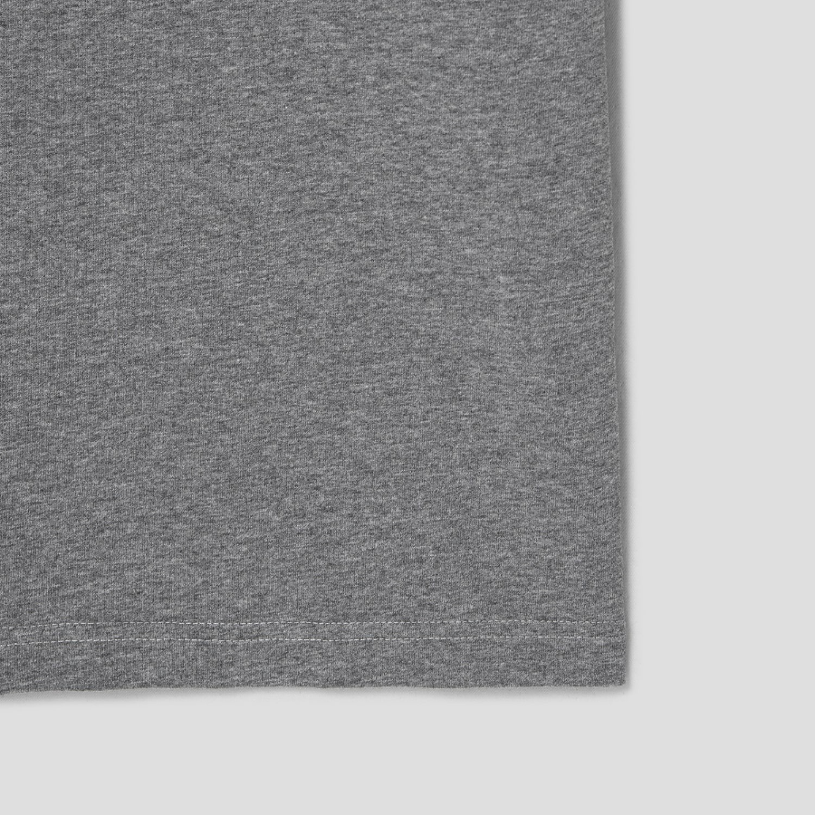 Maison Kitsune Men Bold Fox Head Patch Comfort Tee-Shirt - Medium Grey Melange