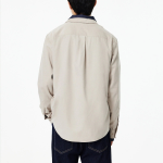 JAJU Men’s Loose Fit Corduroy Shirt – Beige