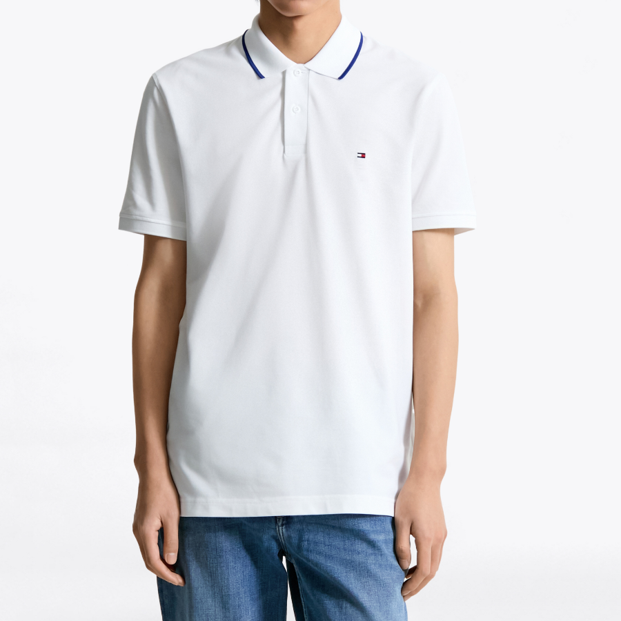 TOMMY HILFIGER [Official Headquarters] Tipping Polo Shirt (T12F3TKT350MT1YBR)