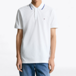TOMMY HILFIGER [Official Headquarters] Tipping Polo Shirt (T12F3TKT350MT1YBR)