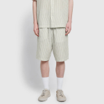 JAJU Summer Double Cotton 5-Piece Pajama Set – Light Khaki