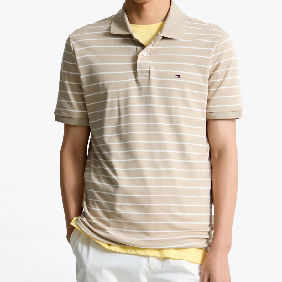 TOMMY HILFIGER [Official Headquarters] Liquid Seasonal Polo Shirt (T12F1TKT120MT10AA