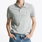 TOMMY HILFIGER [Official Headquarters] Liquid Seasonal Polo Shirt (T12F1TKT120MT10CT)