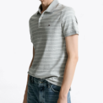 TOMMY HILFIGER [Official Headquarters] Liquid Seasonal Polo Shirt (T12F1TKT120MT10CT)