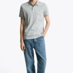 TOMMY HILFIGER [Official Headquarters] Liquid Seasonal Polo Shirt (T12F1TKT120MT10CT)