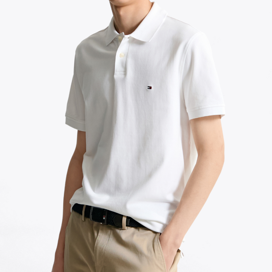 TOMMY HILFIGER [Official Headquarters] 1985 Regular Piqué Shirt (T12F1TKT07CMT2YBR)
