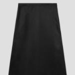8 seconds Satin Long Skirt - Black